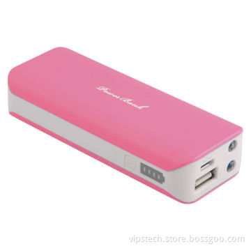 USB mobile phone charger with 5200mAh real capacity, Used for iPhone/Samsung/Nokia
